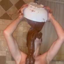 Slimed Models: Nude Sydney Covers Herself in Brownie Batter