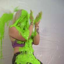 Miss Nicole: Sexy Giovanna Has a Blast Getting Slimed in Leather Pants