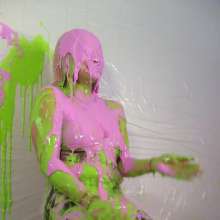 Miss Nicole: Sexy Giovanna Has a Blast Getting Slimed in Leather Pants