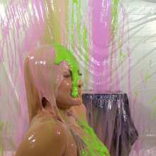 Miss Nicole: Sexy Giovanna Has a Blast Getting Slimed in Leather Pants