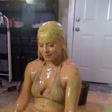 Miss Nicole: Sexy Giovanna Has a Blast Getting Slimed in Leather Pants