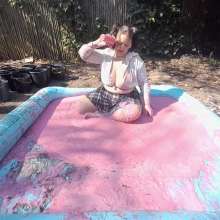 Darkabyss445: Sexy in Slime and School Outfit