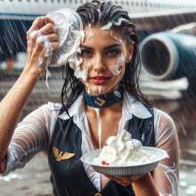 Sleazoid44: Pie the friendly skies...