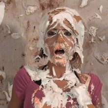 Anglefan: Danielle and Sasha have fun getting Aida pied