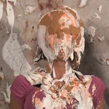 Anglefan: Danielle and Sasha have fun getting Aida pied