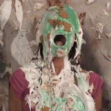 Anglefan: Danielle and Sasha have fun getting Aida pied