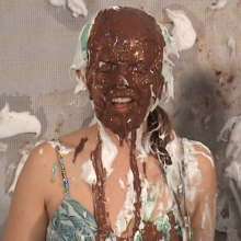 Anglefan: Danielle and Sasha have fun getting Aida pied