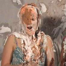 Anglefan: Danielle and Sasha have fun getting Aida pied