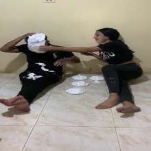 RevSlymsford: Sophia + Boyfriend Antoine Play A Fun Quiz With Pie Forfeits