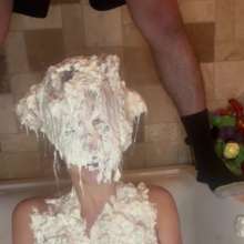 Slimed Models: Sydney's Nasty Wallowing in Dog Food