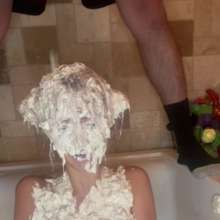 Slimed Models: Sydney's Nasty Wallowing in Dog Food