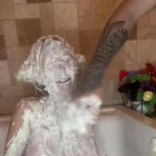 Slimed Models: Sydney's Nasty Wallowing in Dog Food