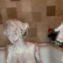 Slimed Models: Sydney's Nasty Wallowing in Dog Food