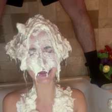 Slimed Models: Sydney's Nasty Wallowing in Dog Food