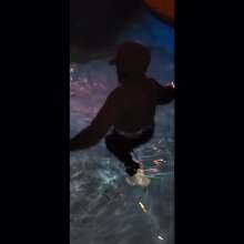 Wet Orchid: Wet Orchid's Night Swims In Jeans, Hoodie Sweater, Sneakers