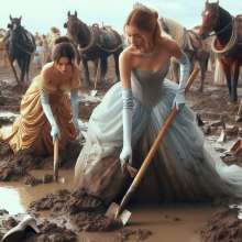 Kabe22: Wetlook, Cake, Gunge, Mud, and Lots of Very Expensive-Looking Dresses