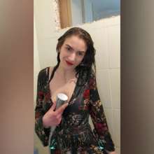 WetPlace: Angelina Shower In Floral Dress And Heels