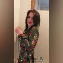 WetPlace: Angelina Shower In Floral Dress And Heels