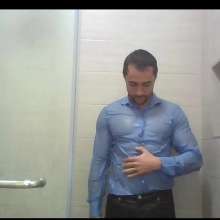 WETColours: Lorenzo in a Fantastic Wetlook Shirt in the Shower