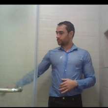 WETColours: Lorenzo in a Fantastic Wetlook Shirt in the Shower