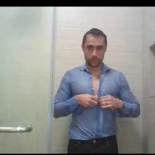 WETColours: Lorenzo in a Fantastic Wetlook Shirt in the Shower