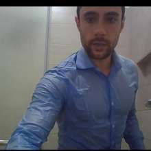 WETColours: Lorenzo in a Fantastic Wetlook Shirt in the Shower