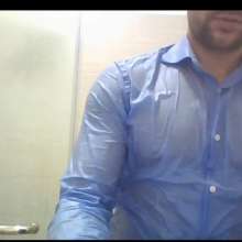 WETColours: Lorenzo in a Fantastic Wetlook Shirt in the Shower