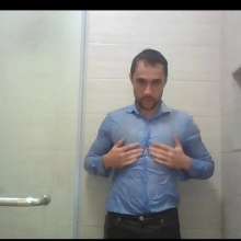 WETColours: Lorenzo in a Fantastic Wetlook Shirt in the Shower
