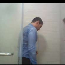 WETColours: Lorenzo in a Fantastic Wetlook Shirt in the Shower