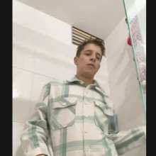 WETColours: Ostin in His First Shower Dressed
