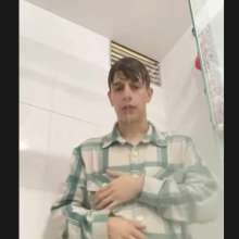 WETColours: Ostin in His First Shower Dressed